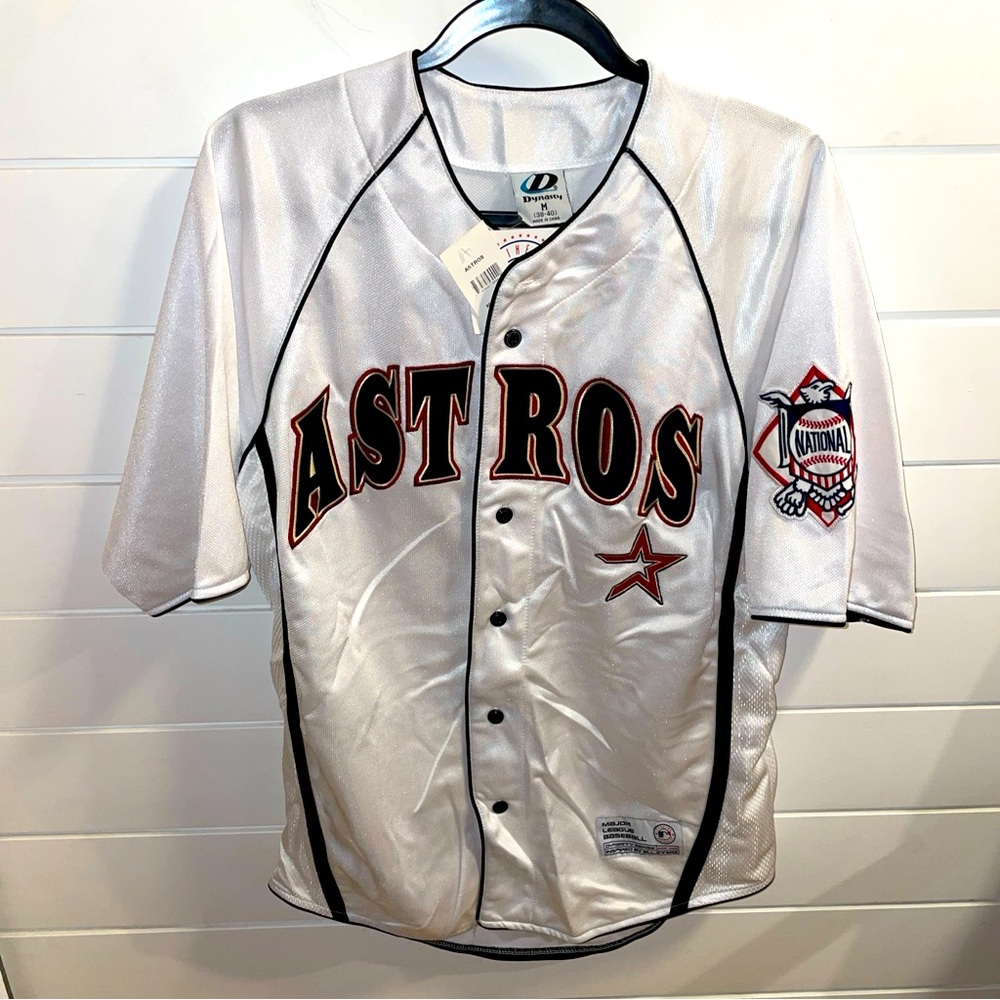 NWT MLB Houston Astros Embroidered Sewn Jersey Dynasty Size: M (38-40)